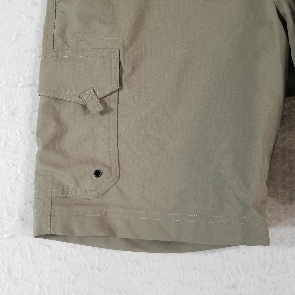Solaris cargo shorts men's 34x 9 army green Dri-Fit Flex stretch outdoor fishing - Picture 4 of 13